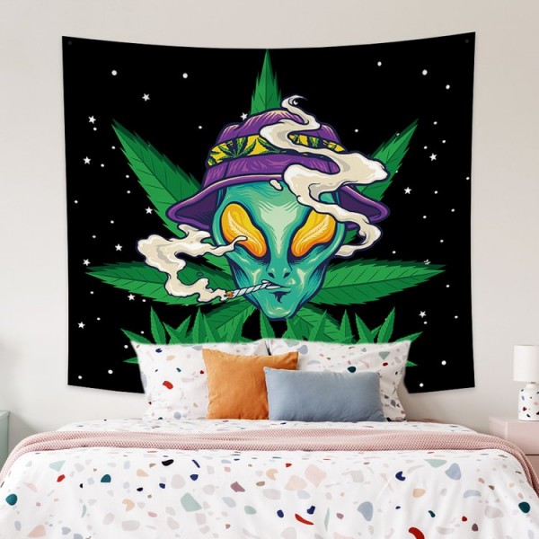 Weed Alien - Printed Tapestry