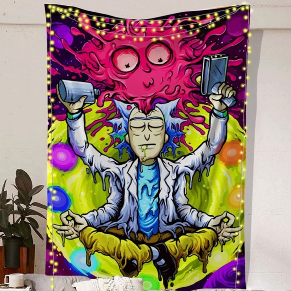 Cartoon Rick  - Printed Tapestry
