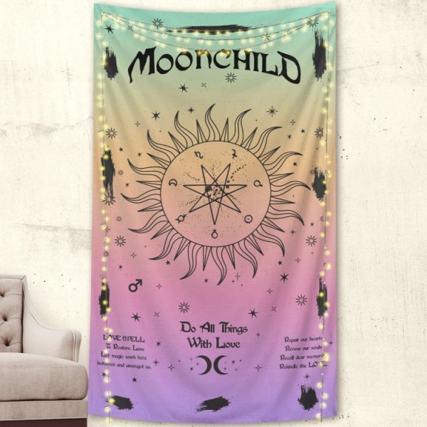 Boho Moonchild - Printed Tapestry