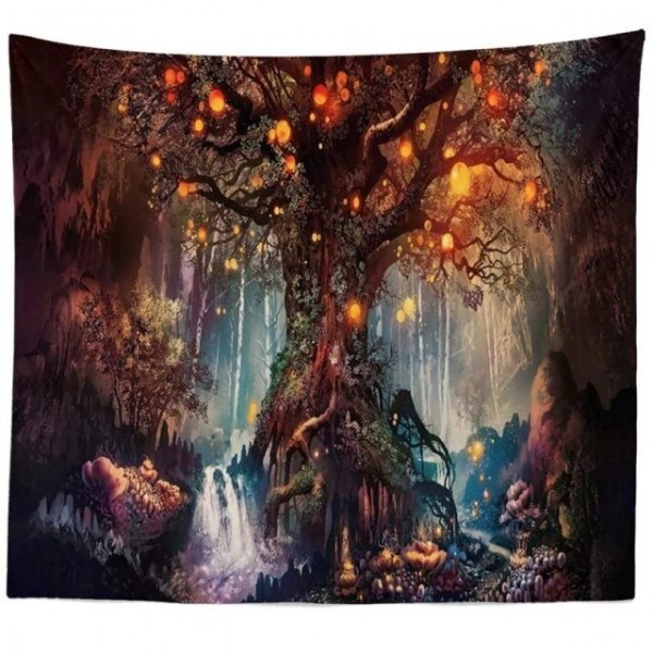 Lantern tree - Printed Tapestry