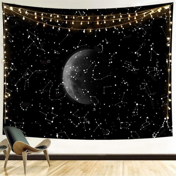 Constellation Moon - Printed Tapestry