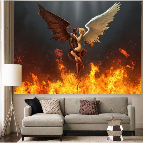 Angel & Devil - Printed Tapestry