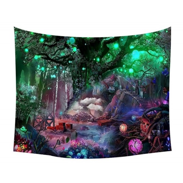 Lantern tree - Printed Tapestry