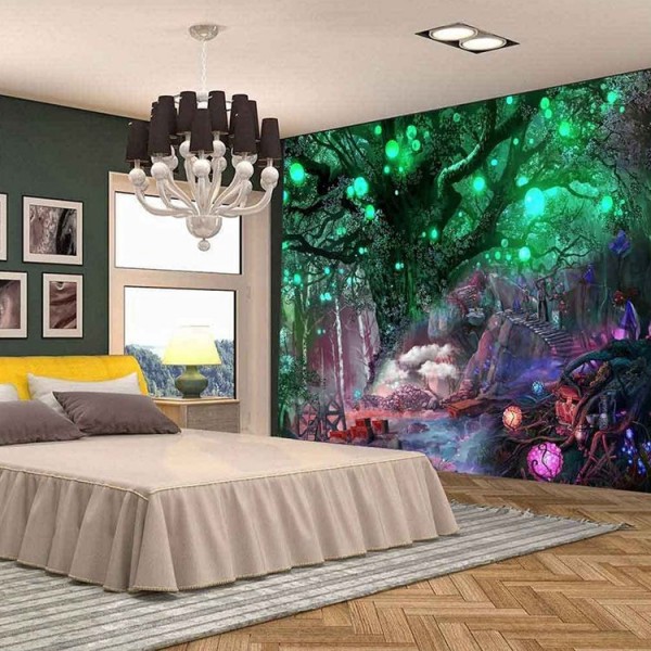 Lantern tree - Printed Tapestry